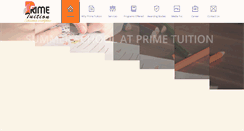 Desktop Screenshot of primetuition.co.uk